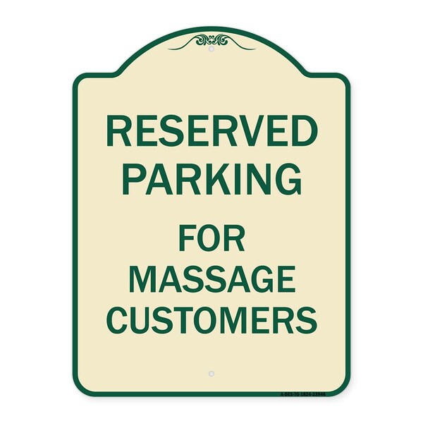 Signmission For Massage Customers Heavy-Gauge Aluminum Architectural Sign, TG-1824-23946 A-DES-TG-1824-23946 - main